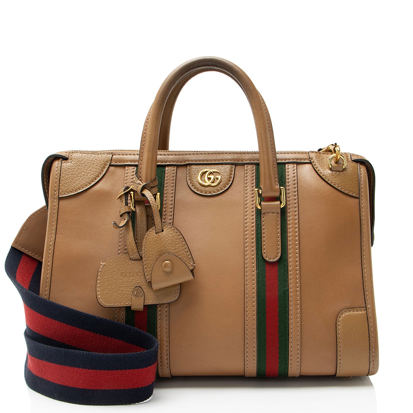 Gucci Leather Ophidia Bauletto Medium Satchel