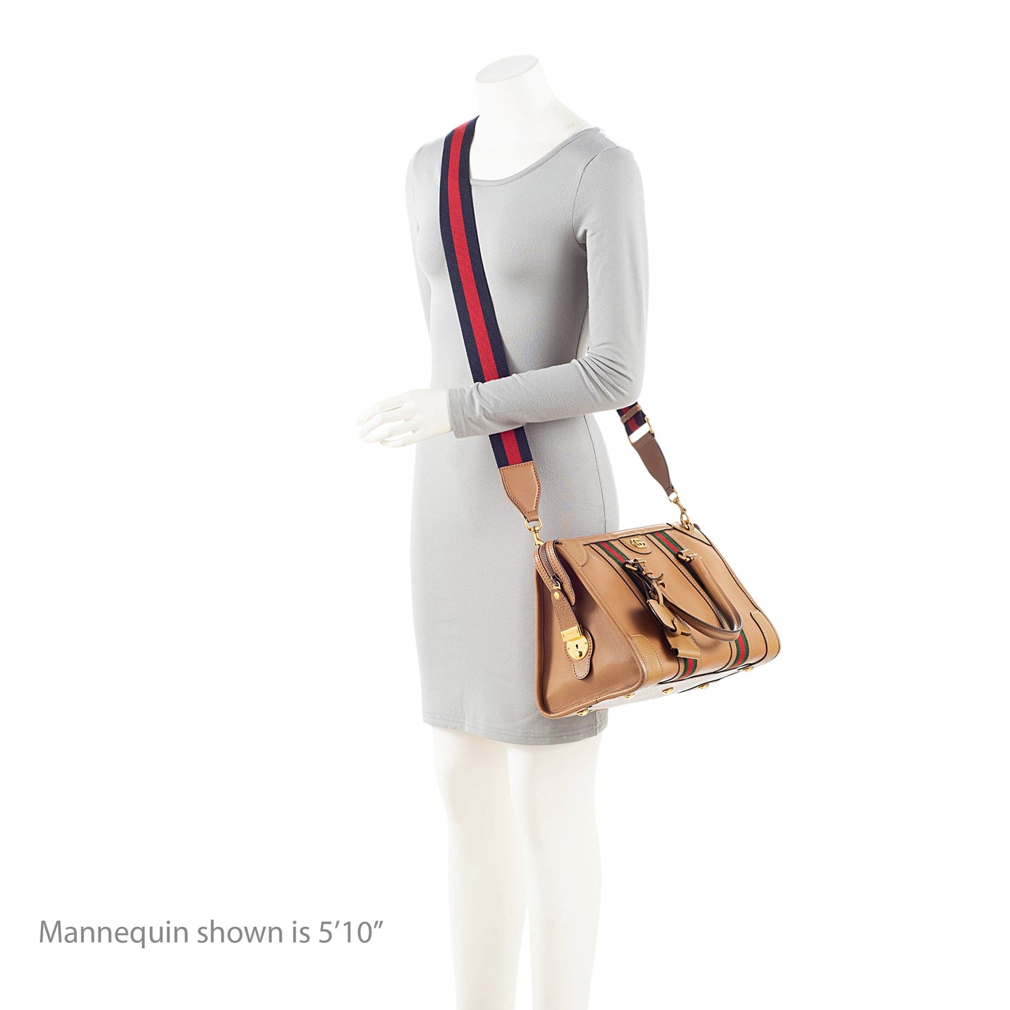 Gucci Leather Ophidia Bauletto Medium Satchel