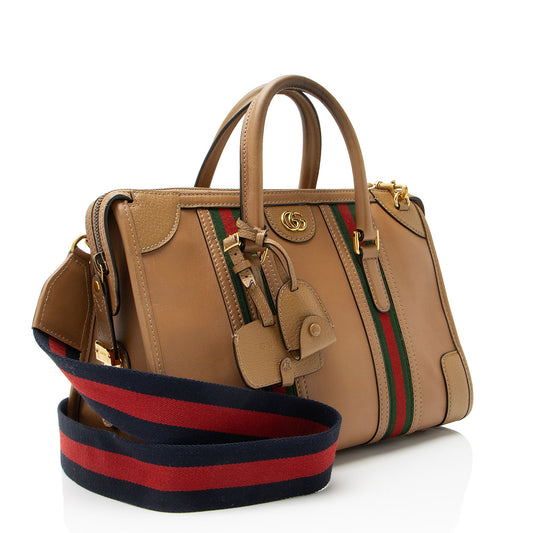 Gucci Leather Ophidia Bauletto Medium Satchel