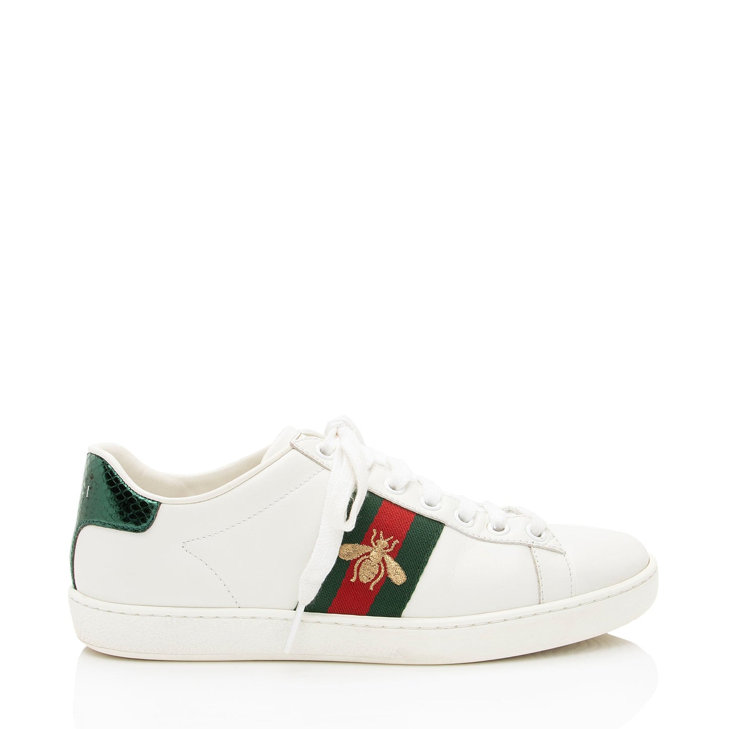 Gucci Leather Bee Ace Sneakers - Size 6 / 36