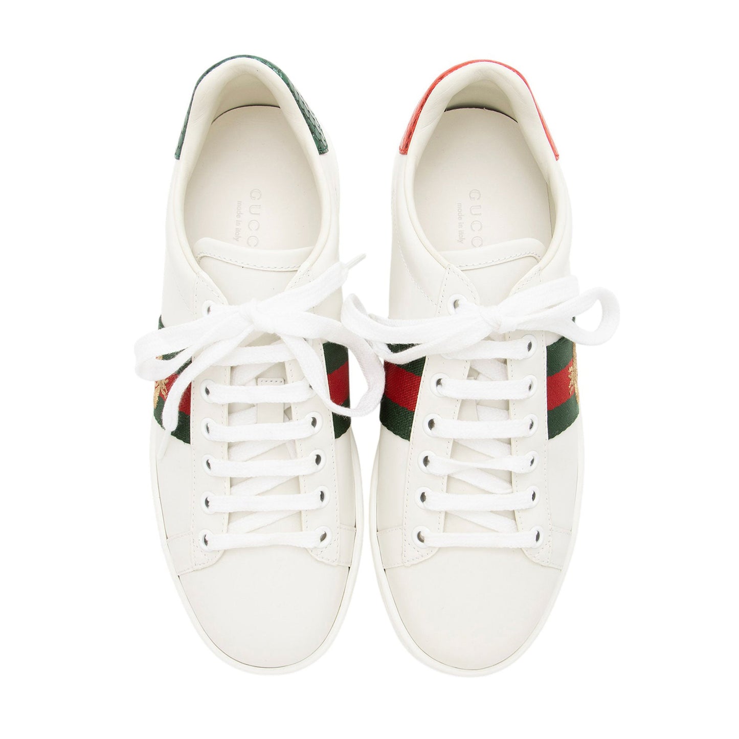 Gucci Leather Bee Ace Sneakers - Size 6 / 36