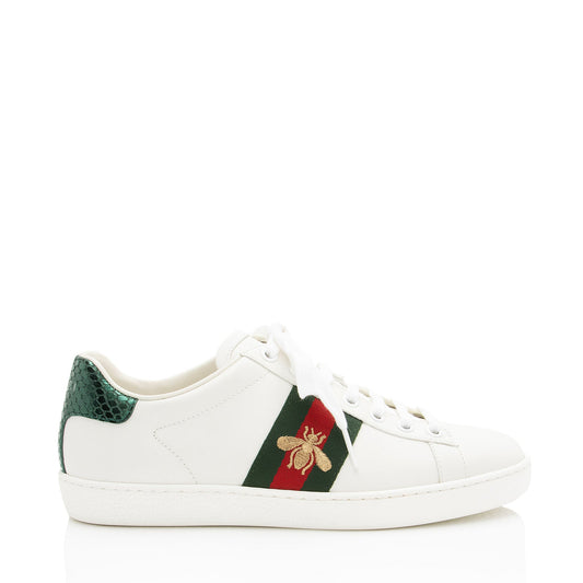 Gucci Leather Bee Ace Sneakers - Size 6 / 36