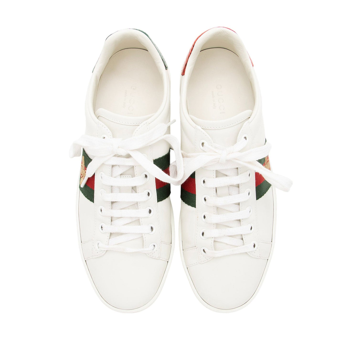 Gucci Leather Bee Ace Sneakers - Size 6.5 / 36.5