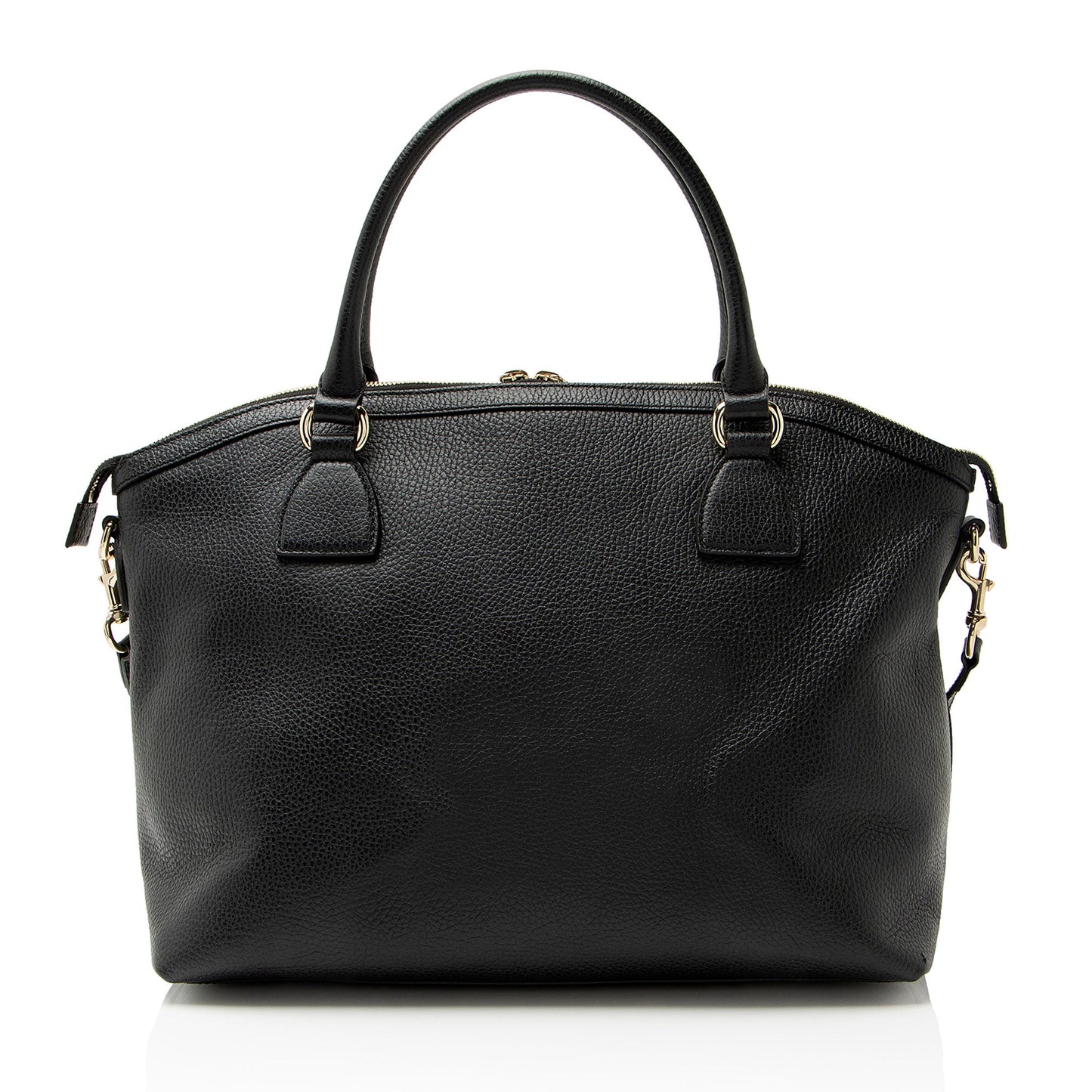 Gucci Leather Charm Dome Satchel