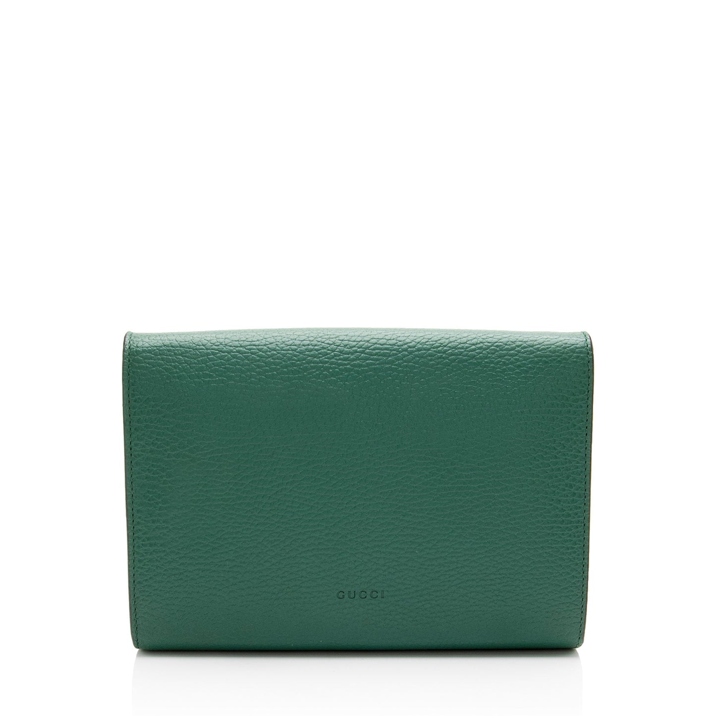 Gucci Leather Crystal Dionysus Chain Wallet