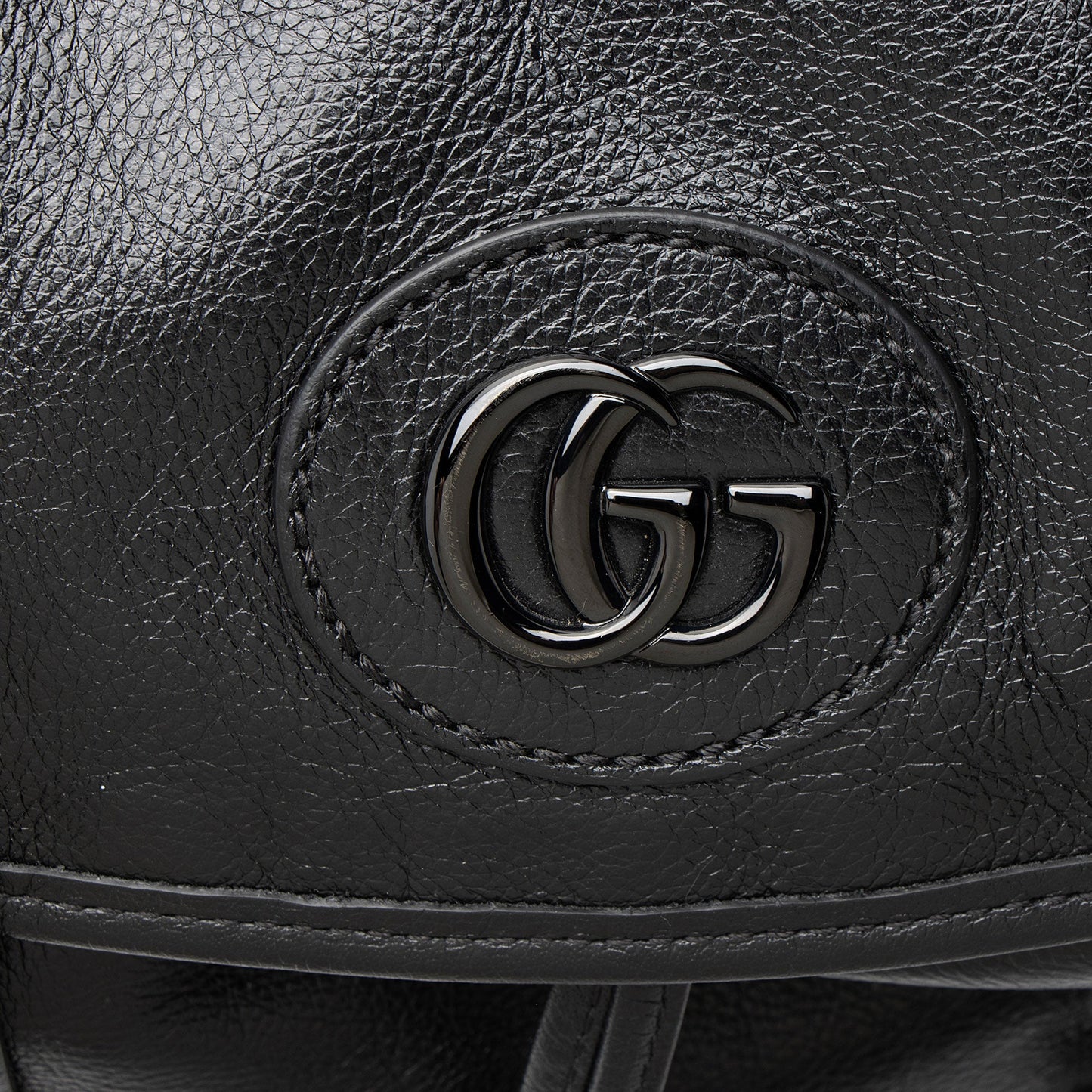 Gucci Leather Double G Backpack