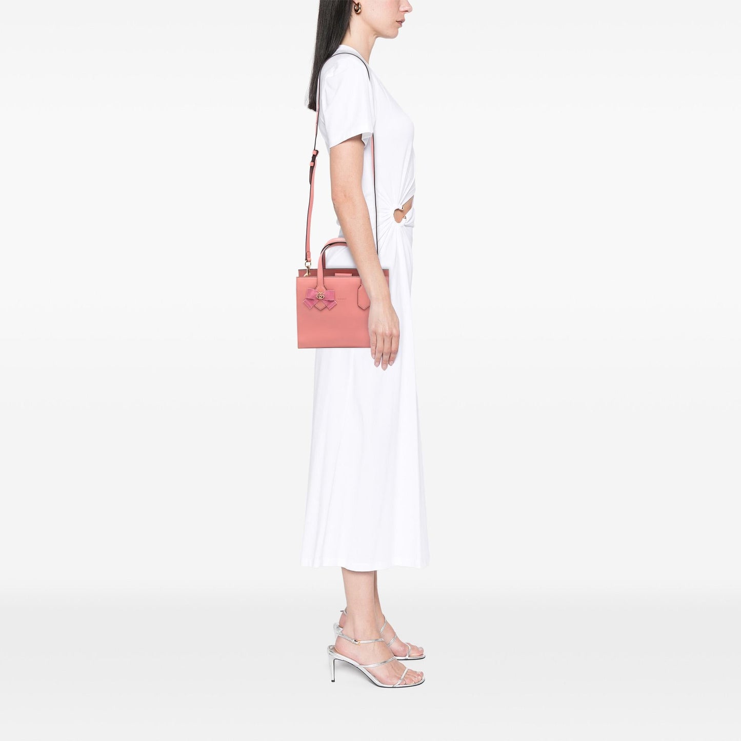 Gucci Leather GG Ribbon Satchel