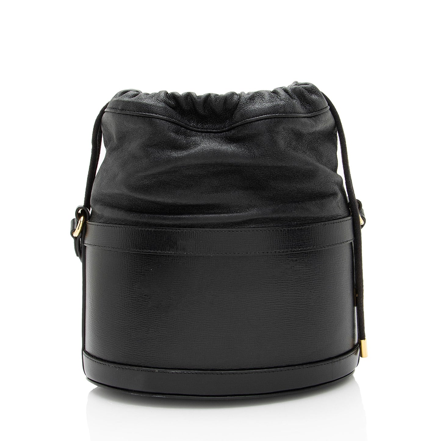 Gucci Leather Horsebit 1955 Drawstring Bucket Bag