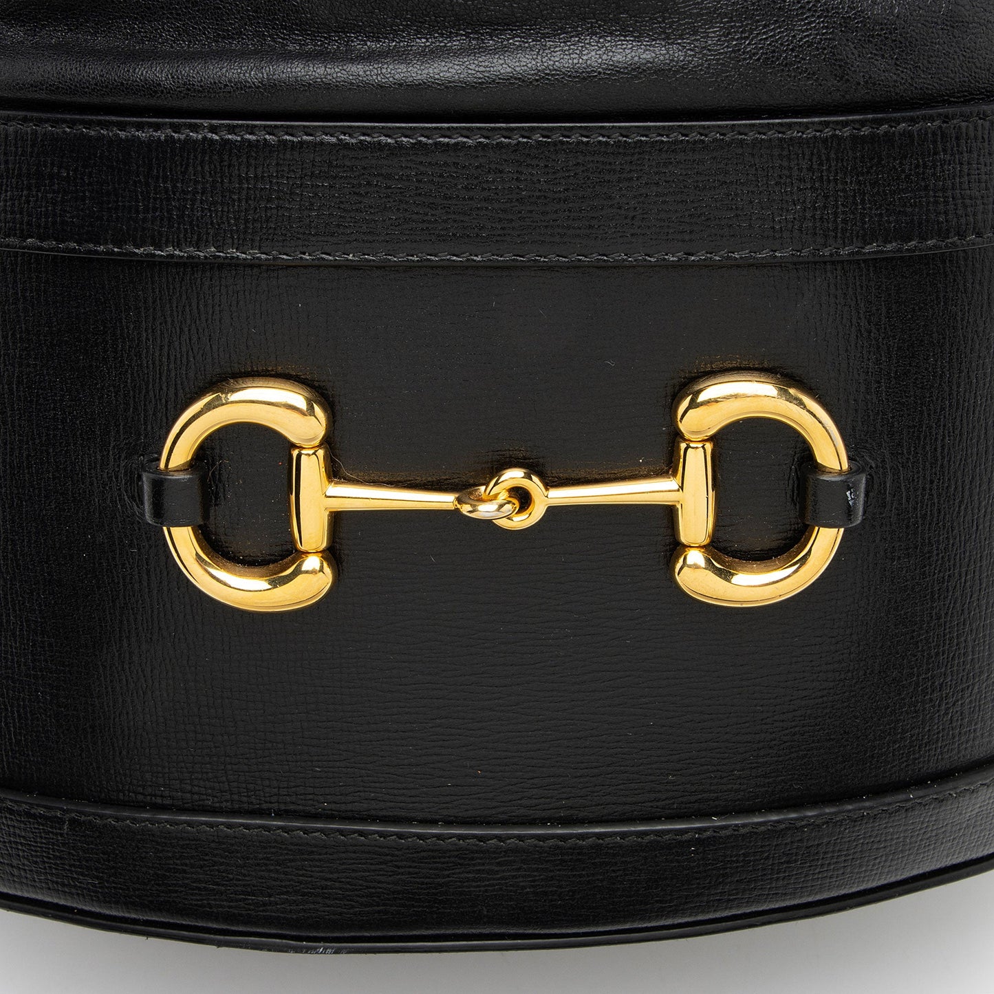 Gucci Leather Horsebit 1955 Drawstring Bucket Bag