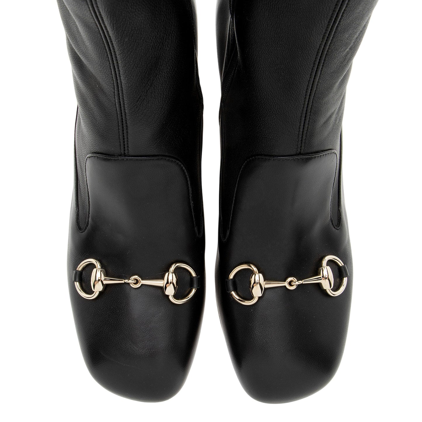 Gucci Leather Horsebit Ankle Boots - Size 8 / 38