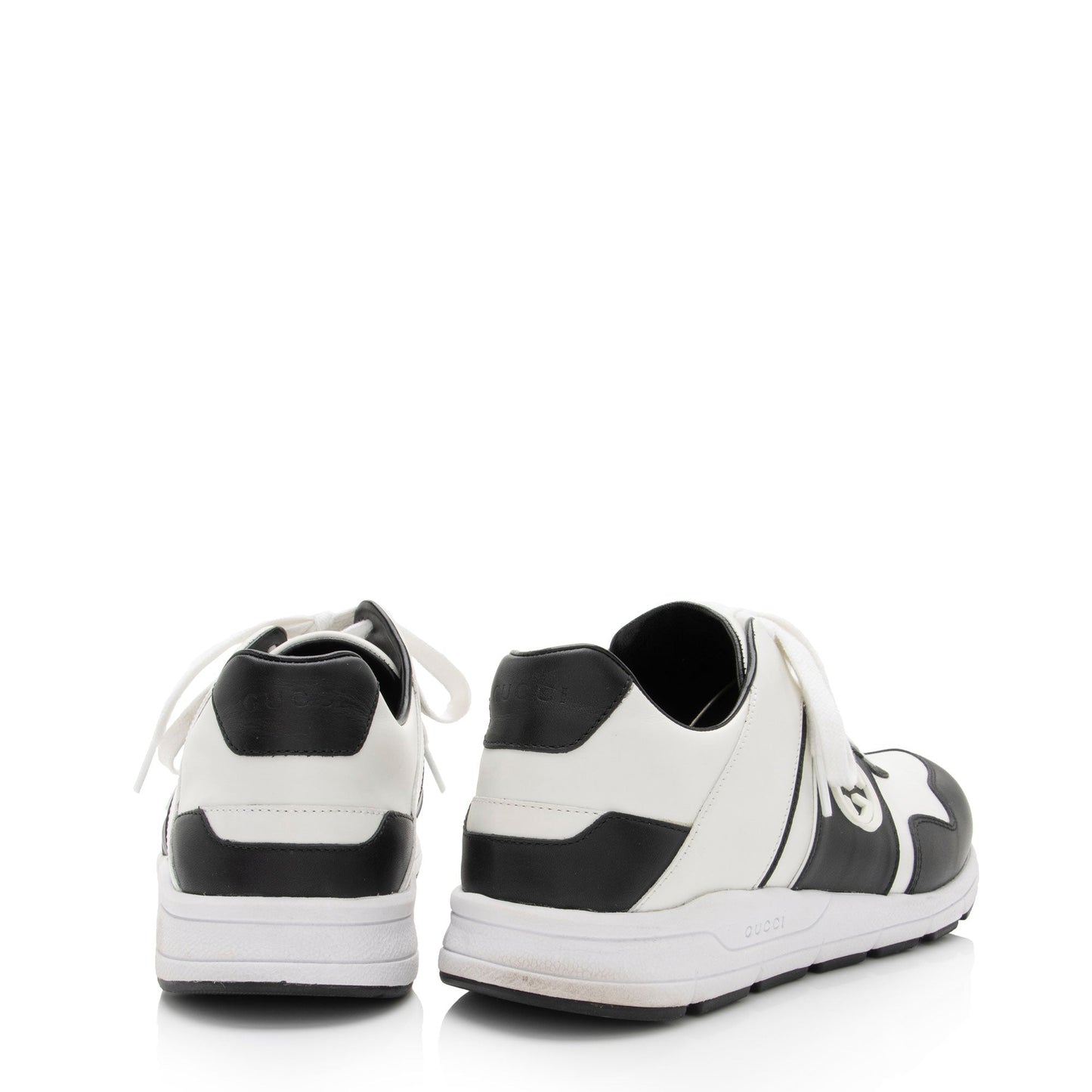 Luxury Gucci Trending 2025 Leather Interlocking G Sneakers - Size 10 / 40 - FINAL SALE (SHF-j64B4Z)