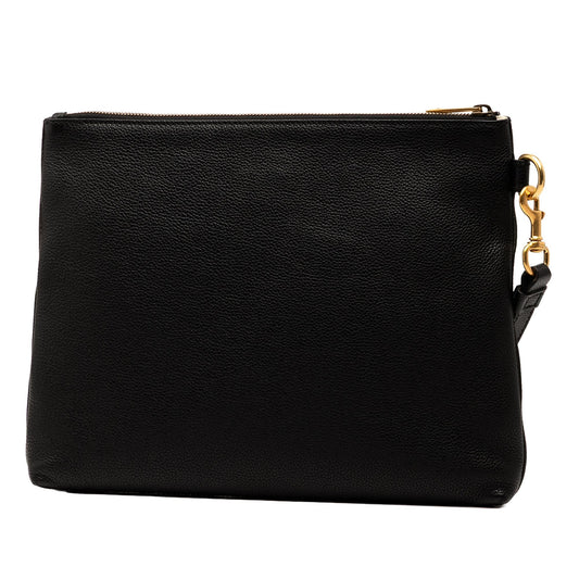 Gucci Leather Logo Clutch