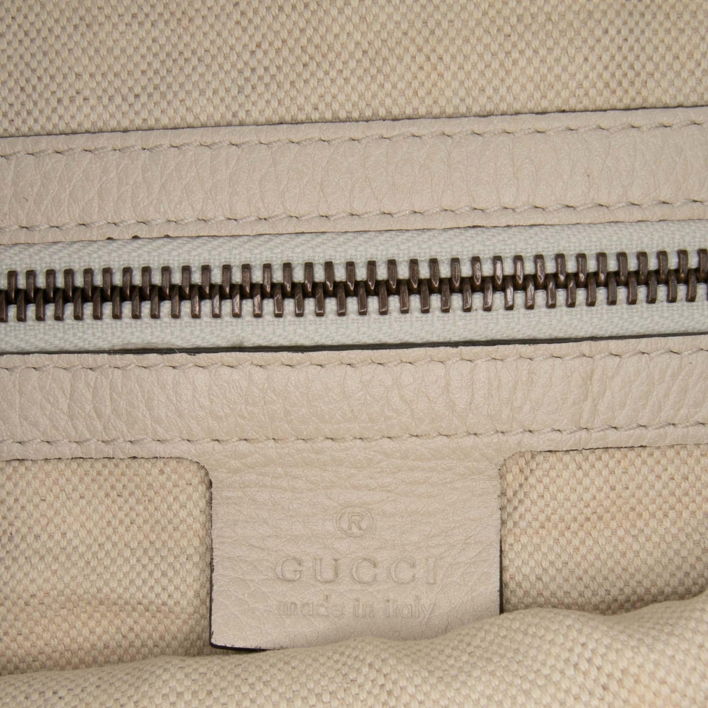 Gucci Leather Logo Half Moon Crossbody