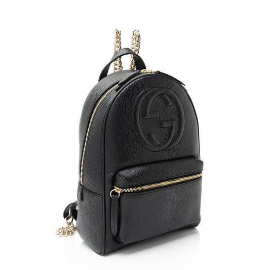 Gucci Leather Soho Chain Backpack