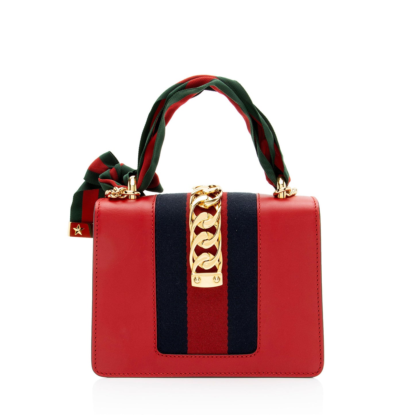 Gucci Leather Sylvie Mini Chain Bag