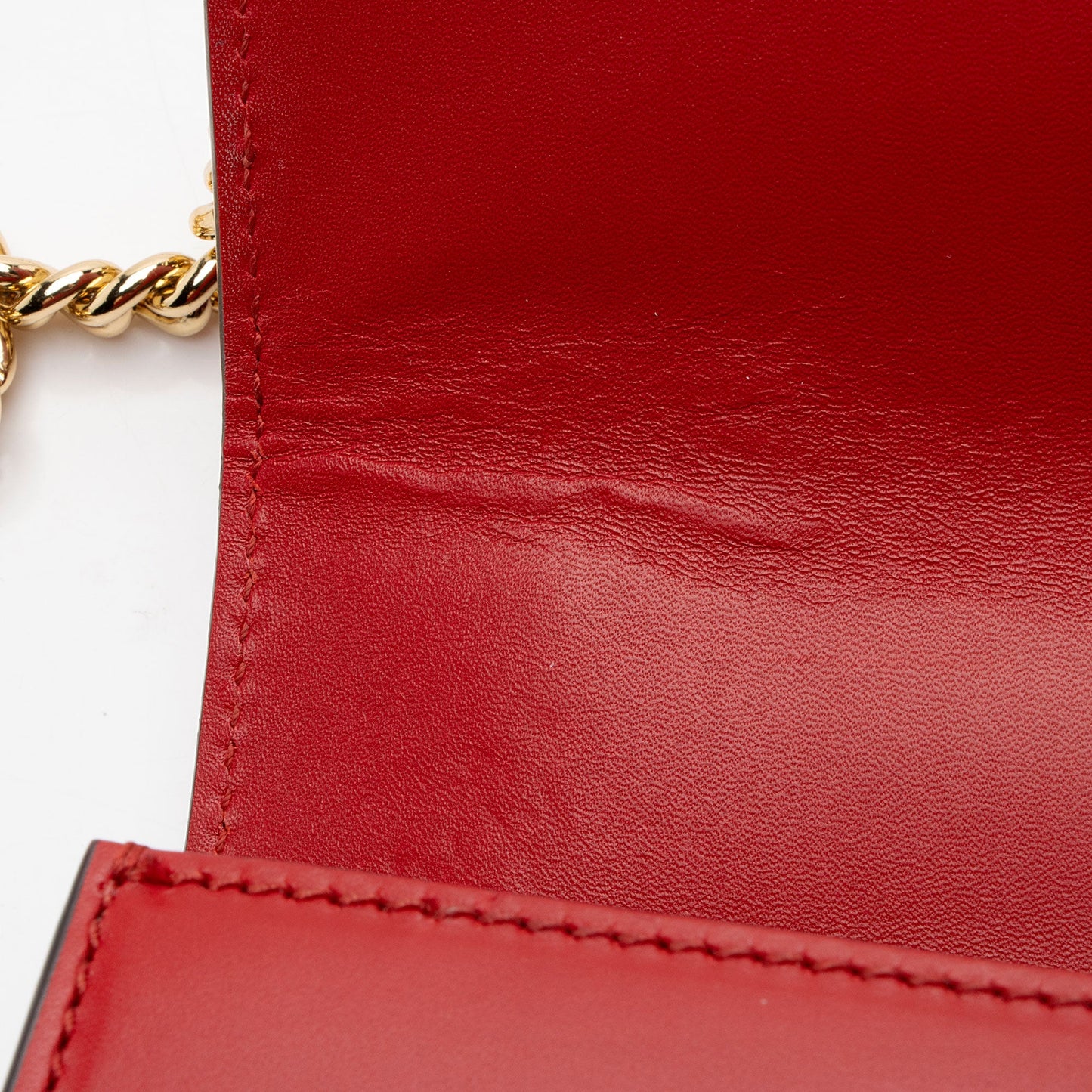 Gucci Leather Sylvie Mini Chain Bag
