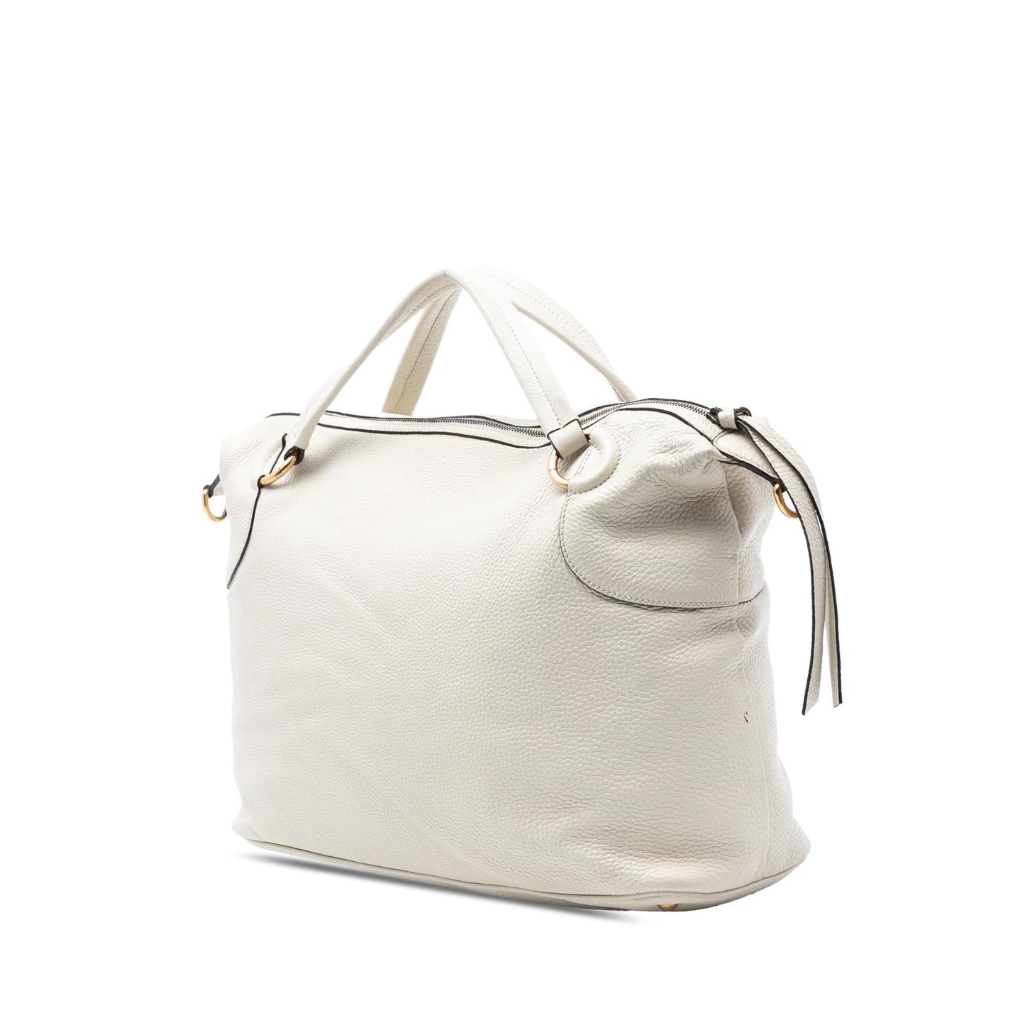 Gucci Leather Twill Satchel