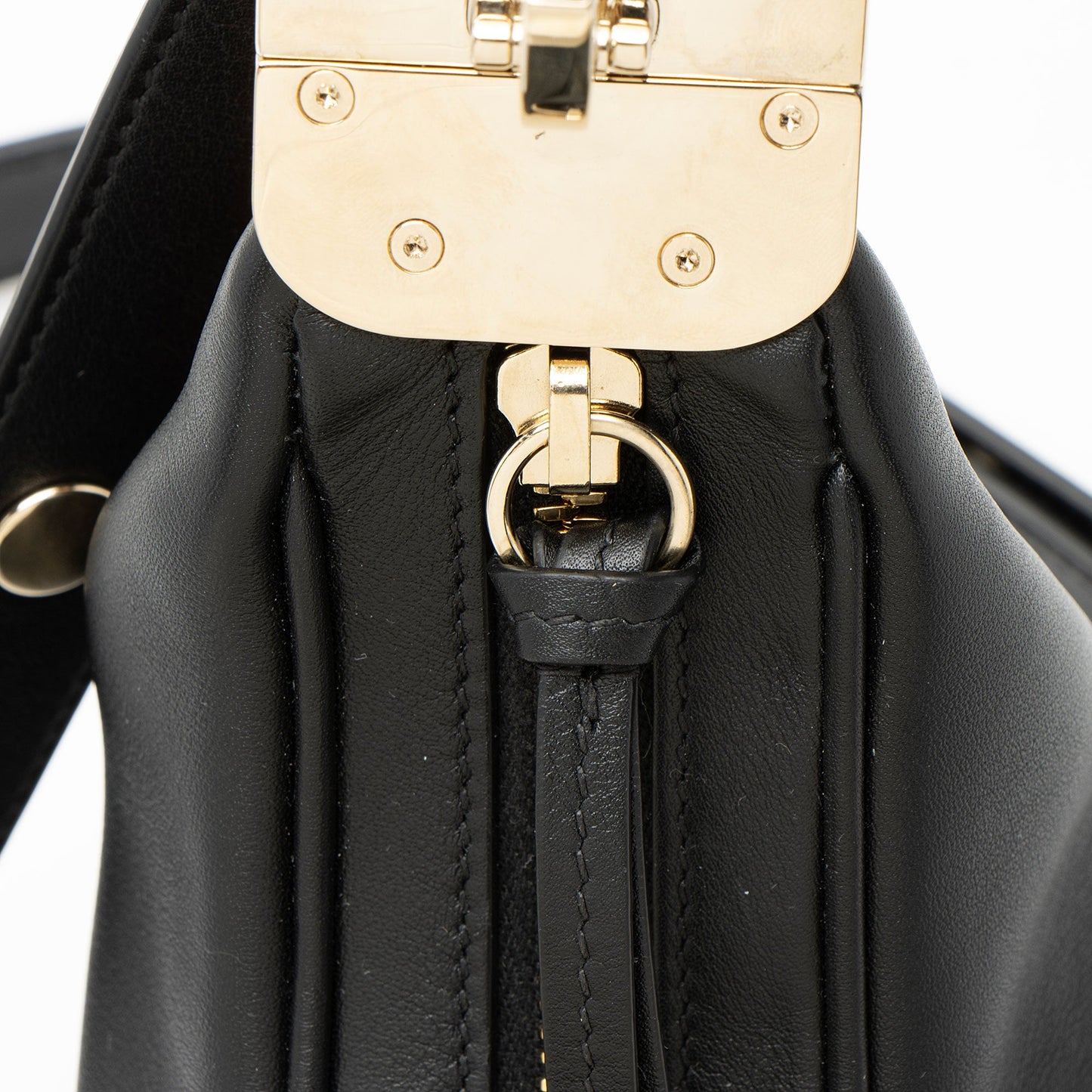 Gucci Leather Web Attache Small Shoulder Bag