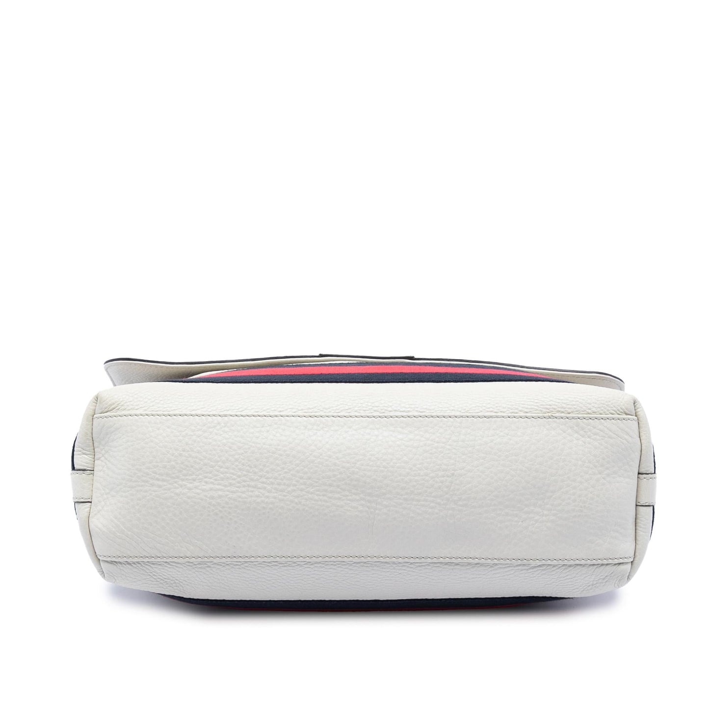 Gucci Leather Web Messenger Bag