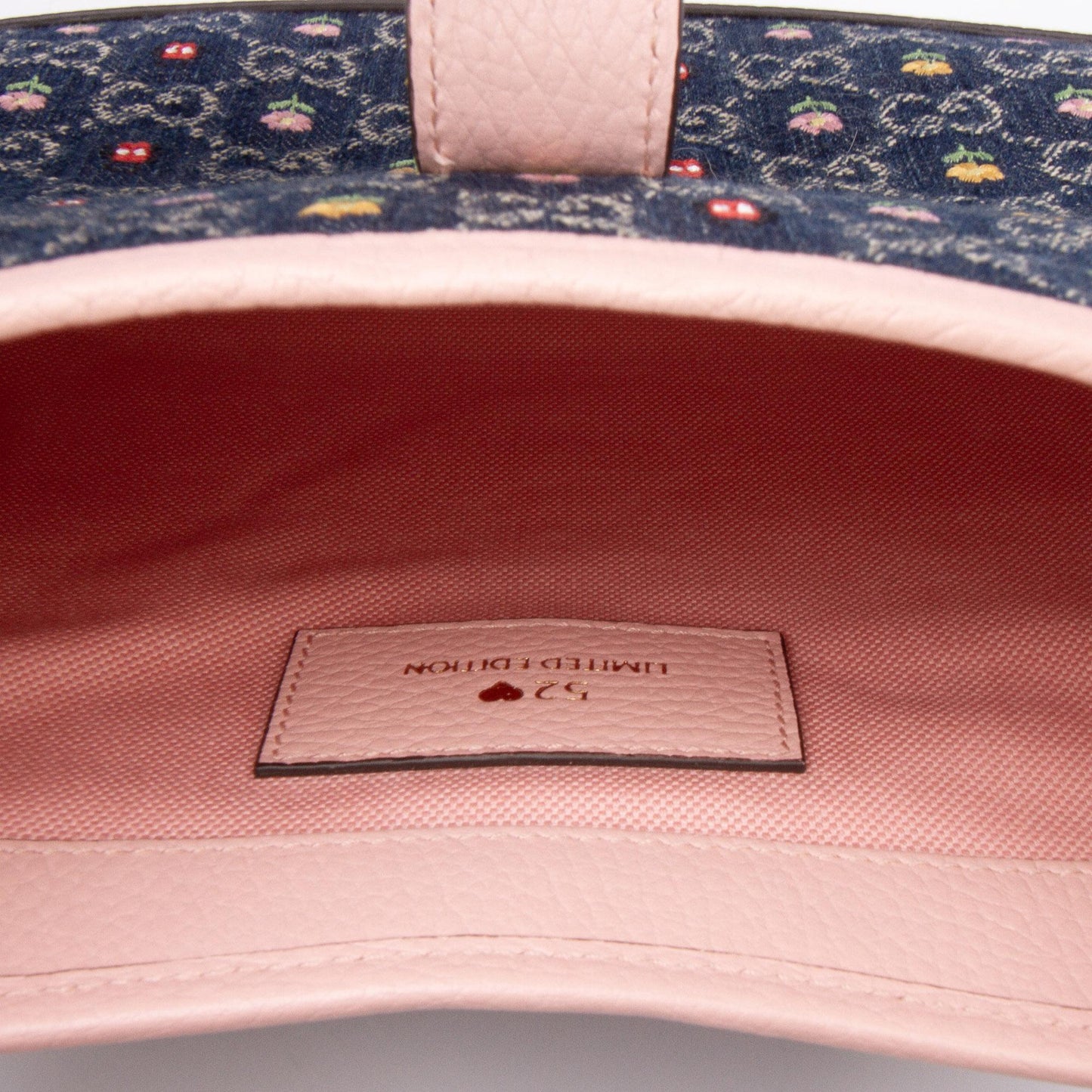 Gucci Limited Edition Small GG Embroidered Denim Floral Jackie 1961 Crossbody