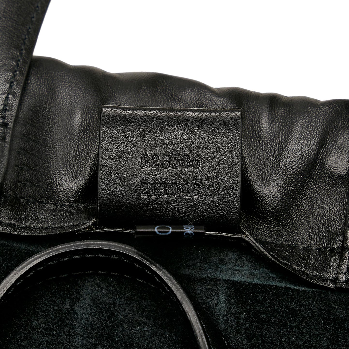 Gucci Logo Drawstring Leather Backpack (SHG-f1YPPC)