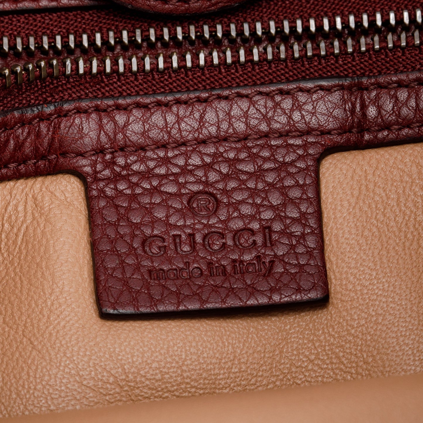 Gucci Maroon Suede Bamboo Fringe Shopper Tote