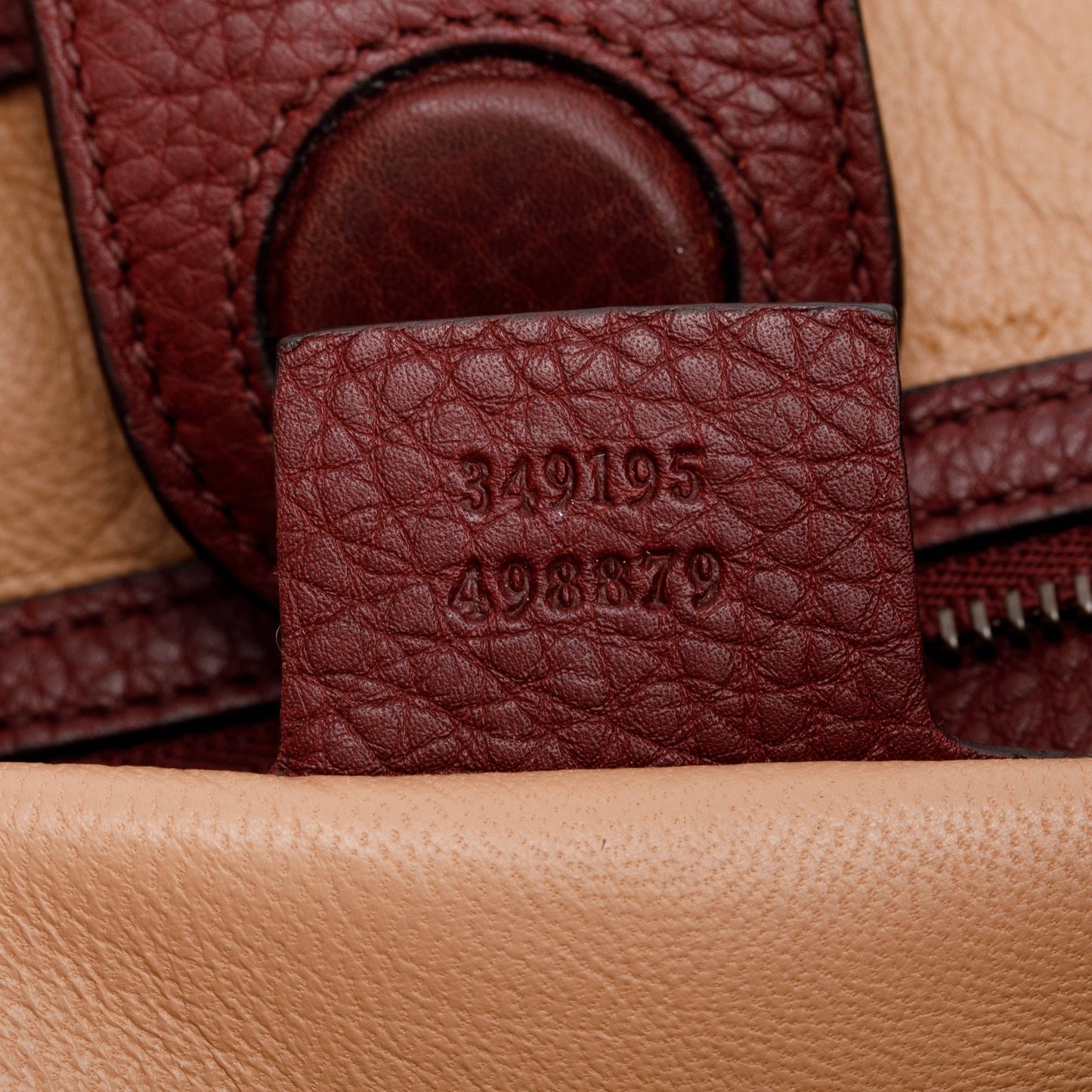 Gucci Maroon Suede Bamboo Fringe Shopper Tote