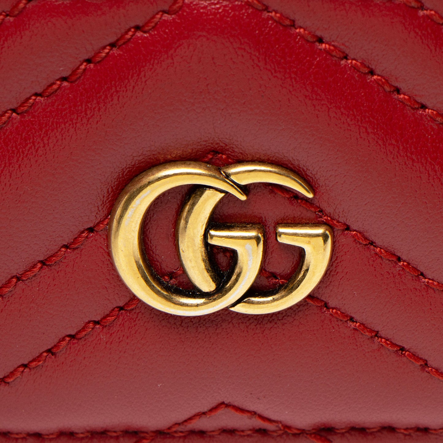 Gucci Matelasse Leather GG Marmont Card Case