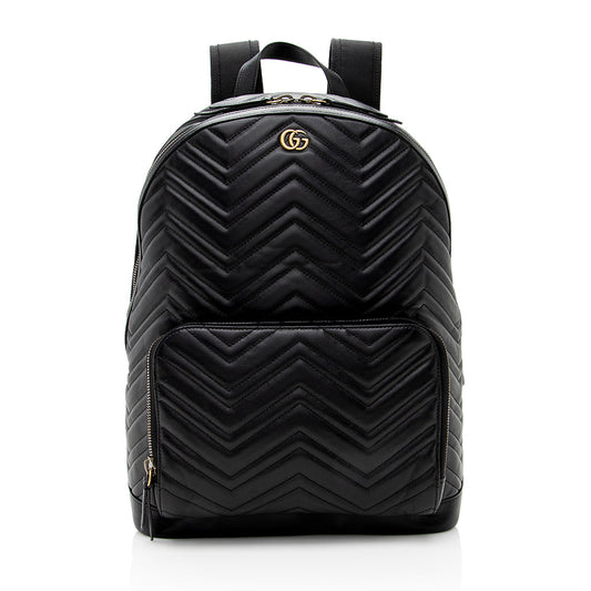 Gucci Matelasse Leather GG Marmont Day Backpack (SHF-19679)