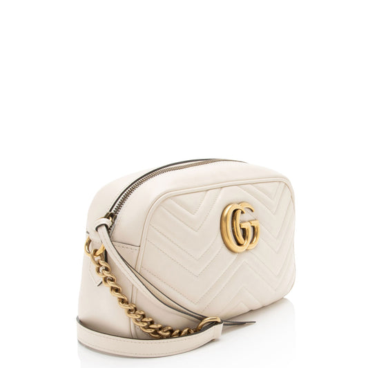 Gucci Matelasse Leather GG Marmont Small Camera Bag