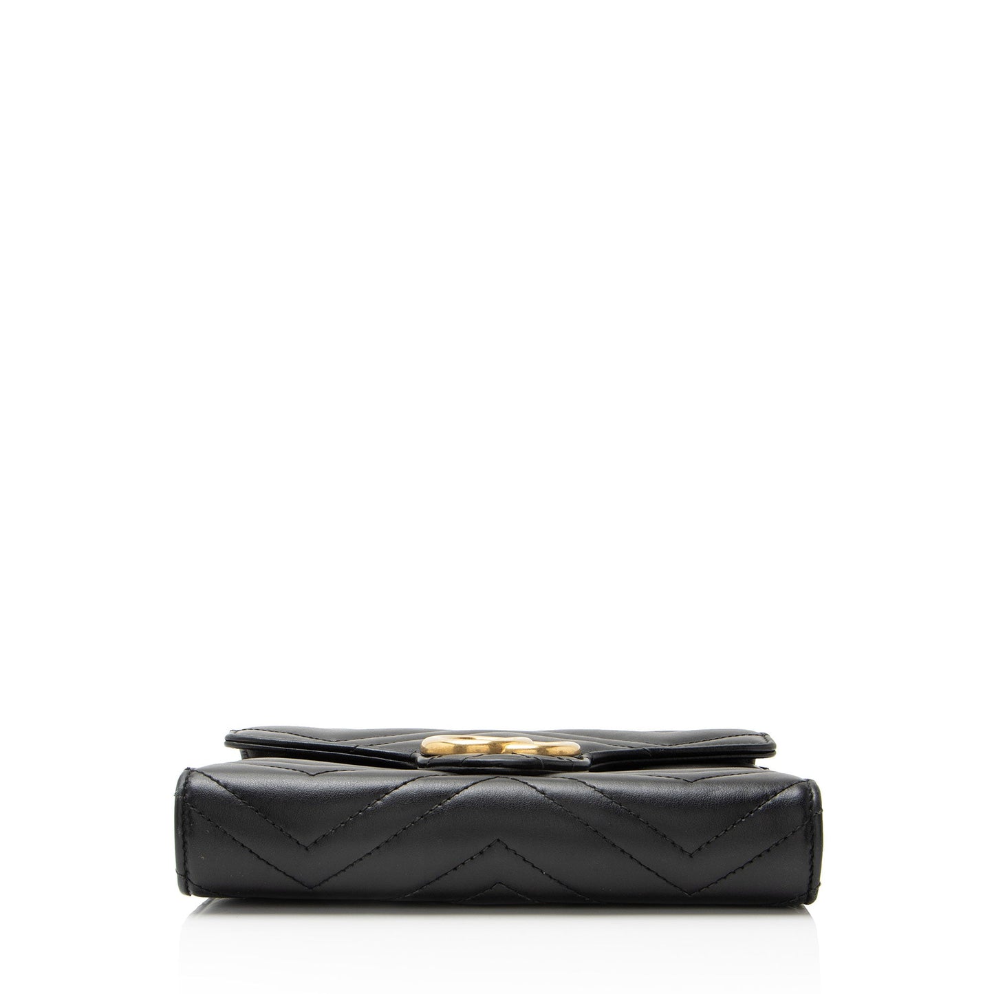 Gucci Matelasse Leather GG Marmont Wallet on Chain
