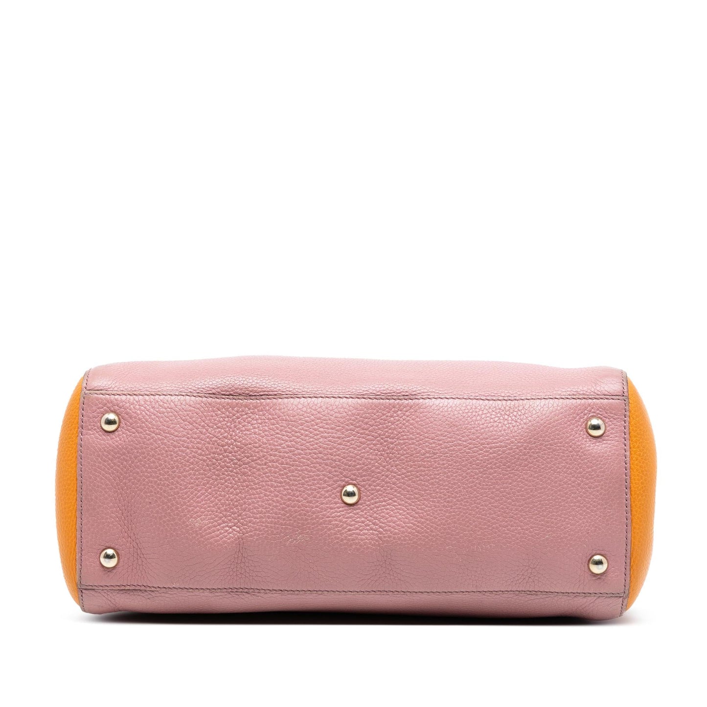 Gucci Medium Bicolor Calfskin Bamboo Shopper Satchel