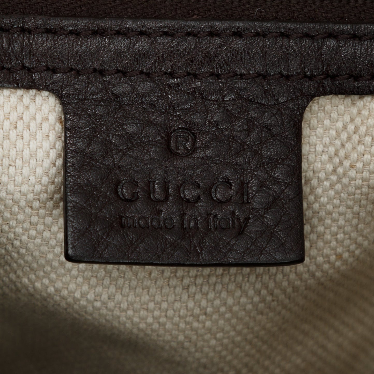 Gucci Medium Brown Leather Dressage Web Hobo Bag