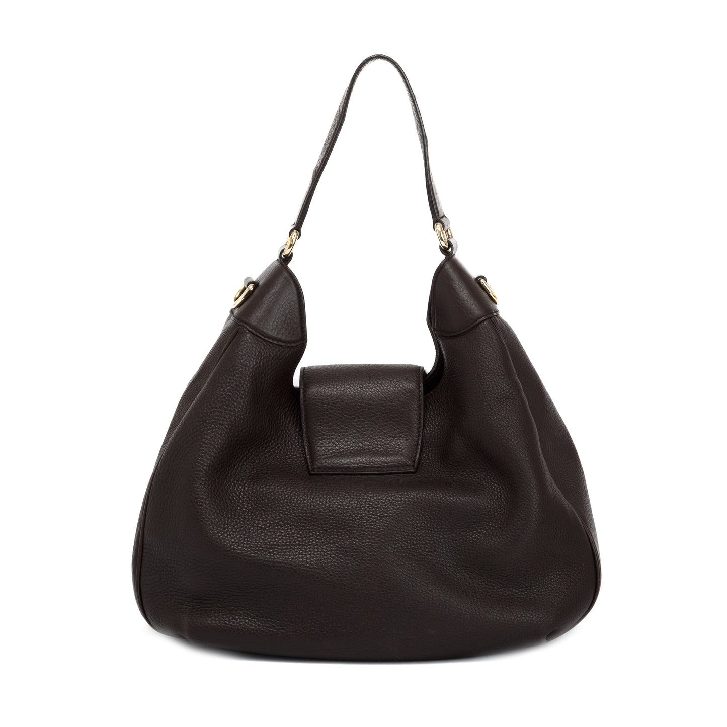 Gucci Medium Brown Leather Dressage Web Hobo Bag