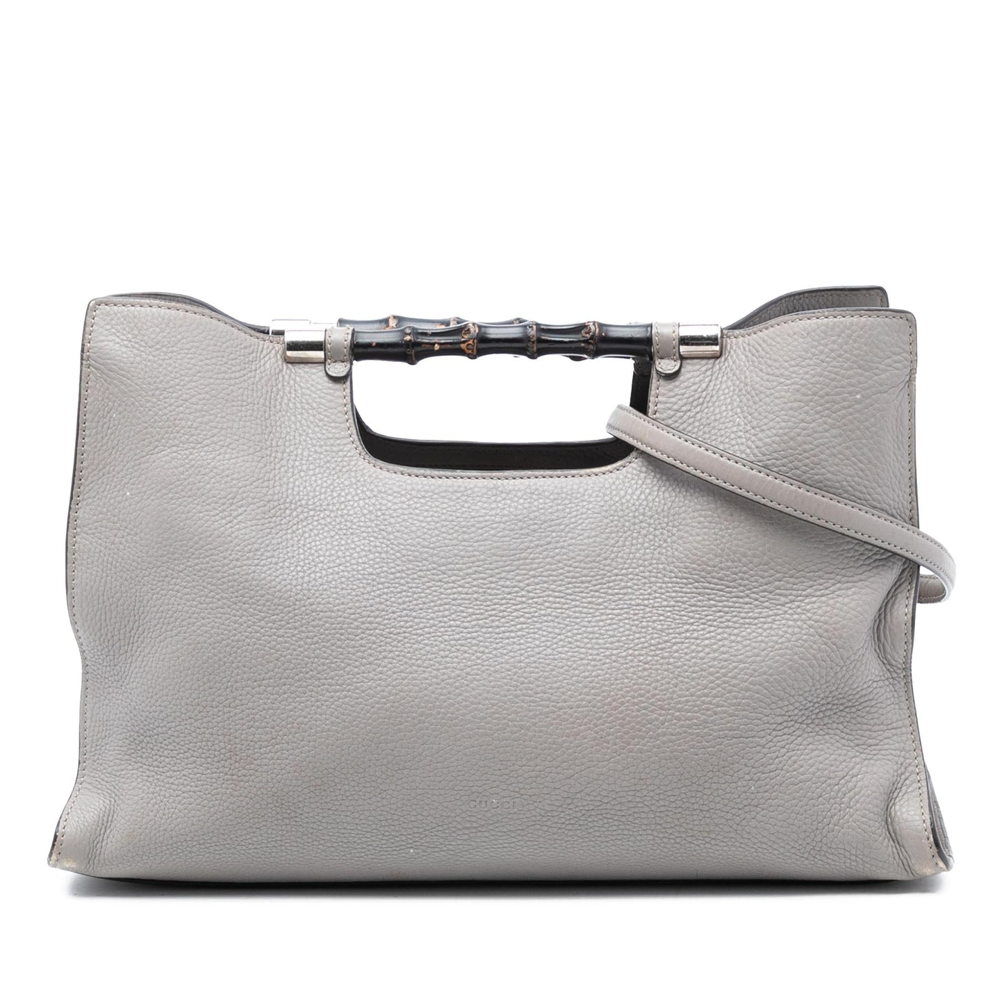 Gucci Medium Calfskin Bamboo Daily Shopper Satchel
