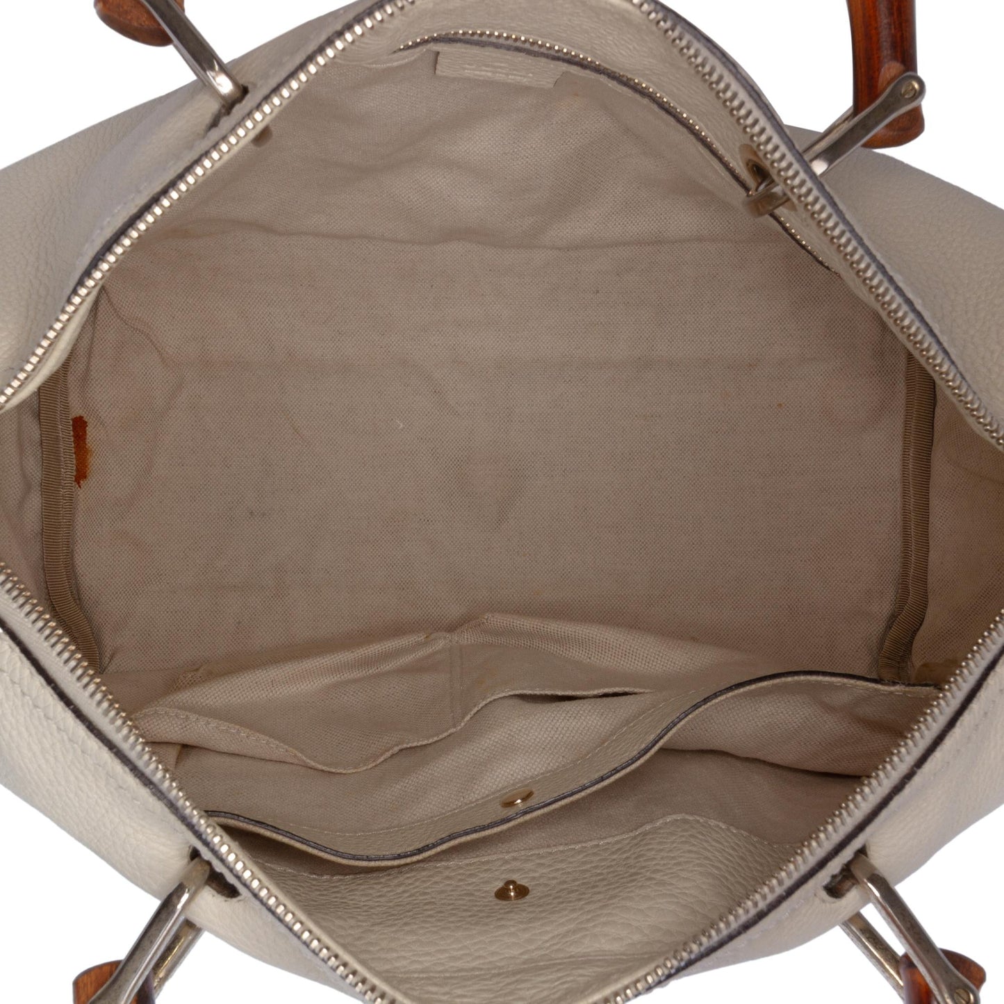 Gucci Medium Calfskin Bamboo Shopper Boston Bag