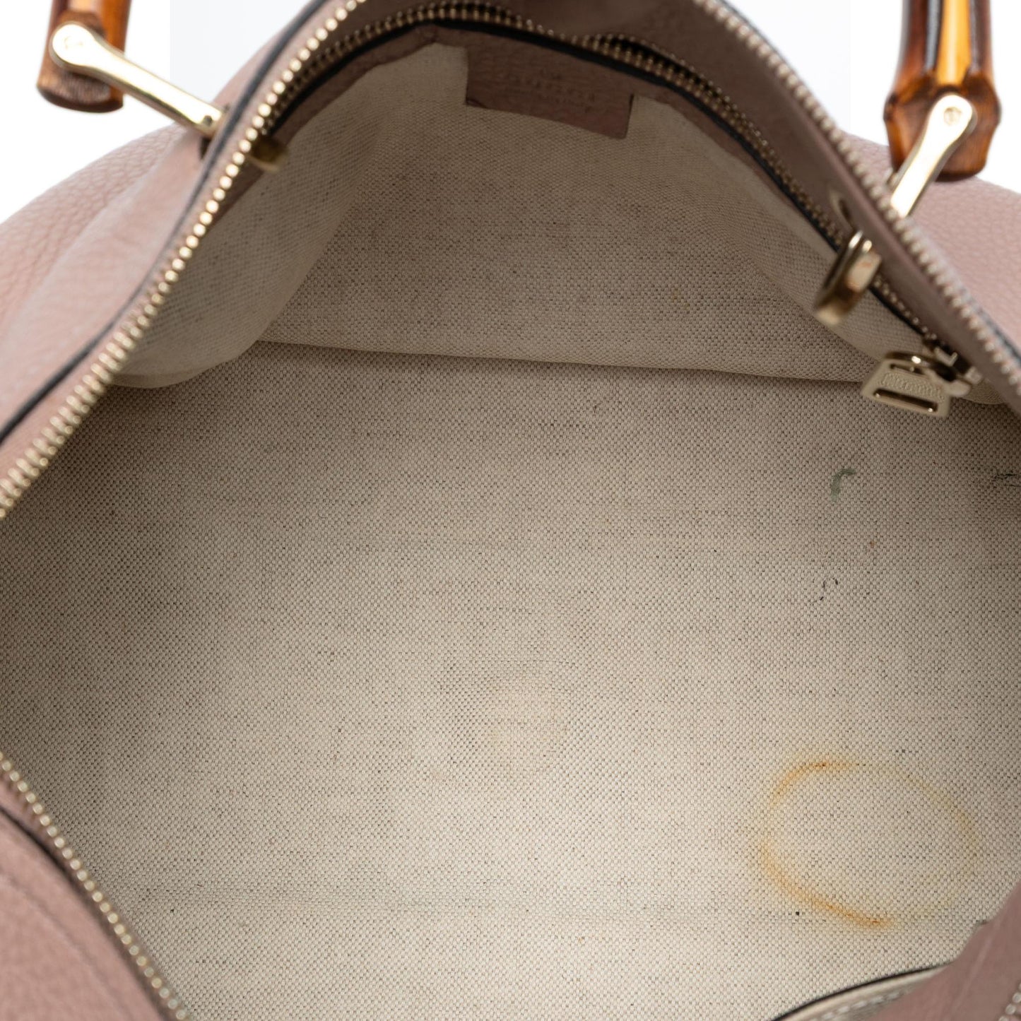 Gucci Medium Calfskin Bamboo Shopper Boston Bag