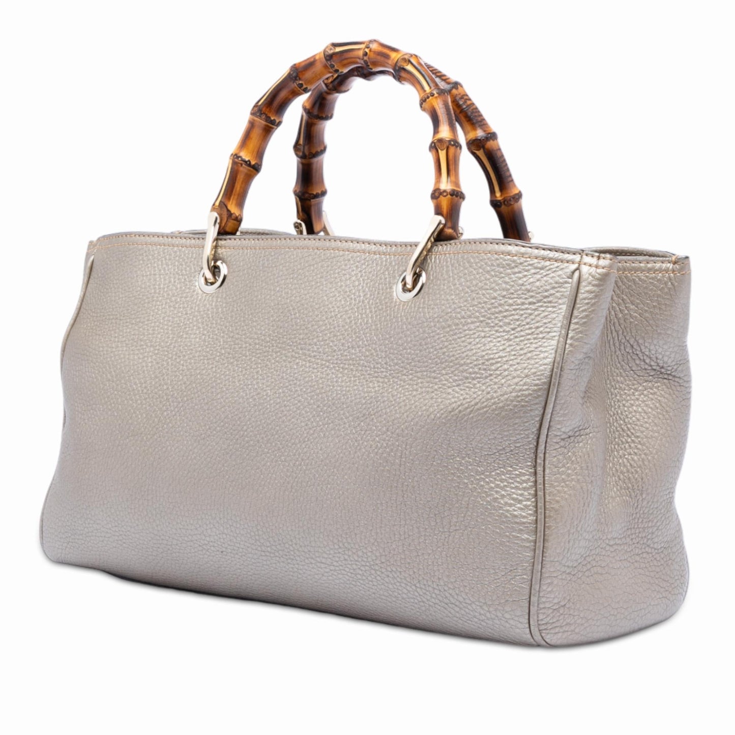 Gucci Medium Calfskin Bamboo Shopper Satchel
