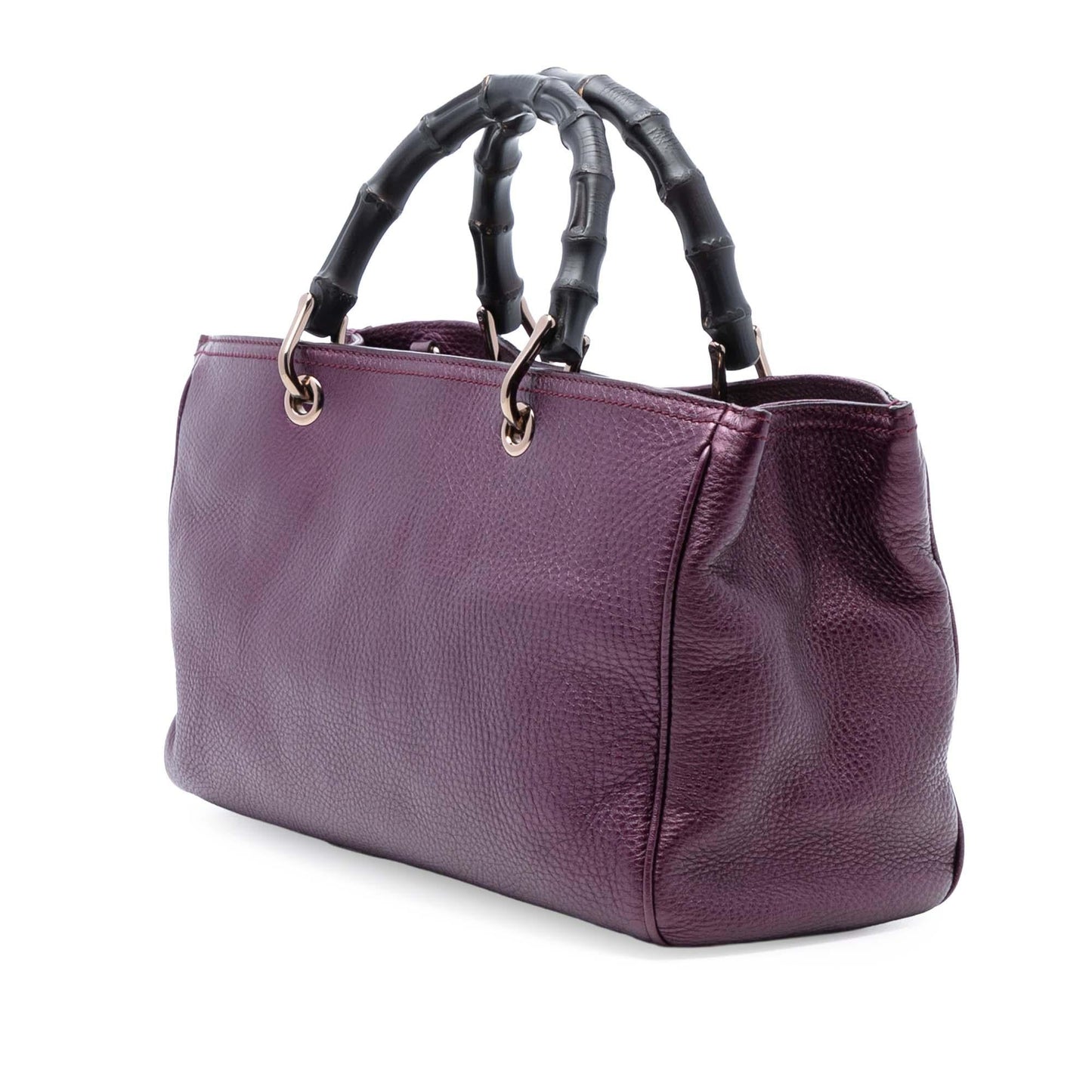 Gucci Medium Calfskin Bamboo Shopper Satchel