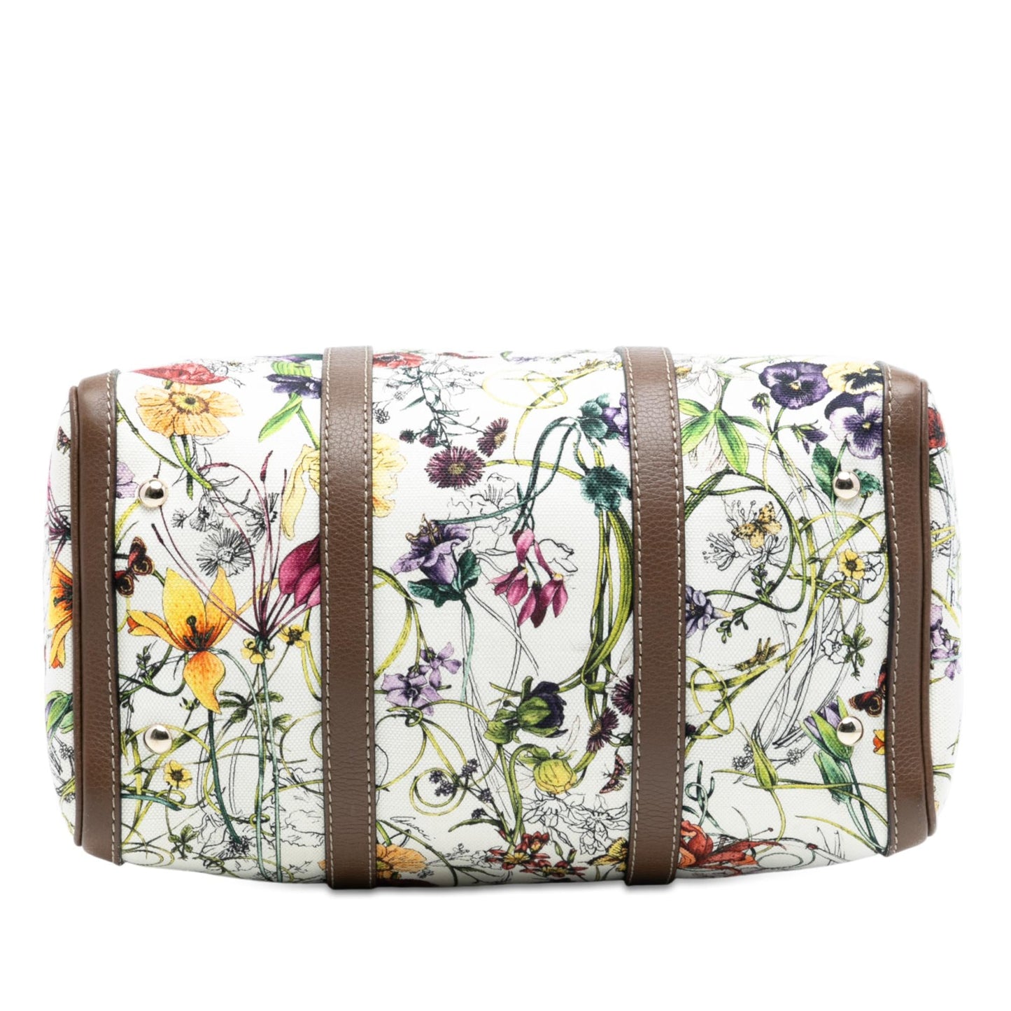 Gucci Medium Canvas Flora Joy Boston Bag