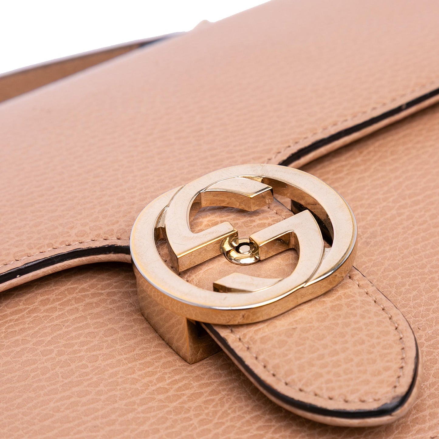 Gucci Medium Dollar Calfskin Interlocking G Crossbody