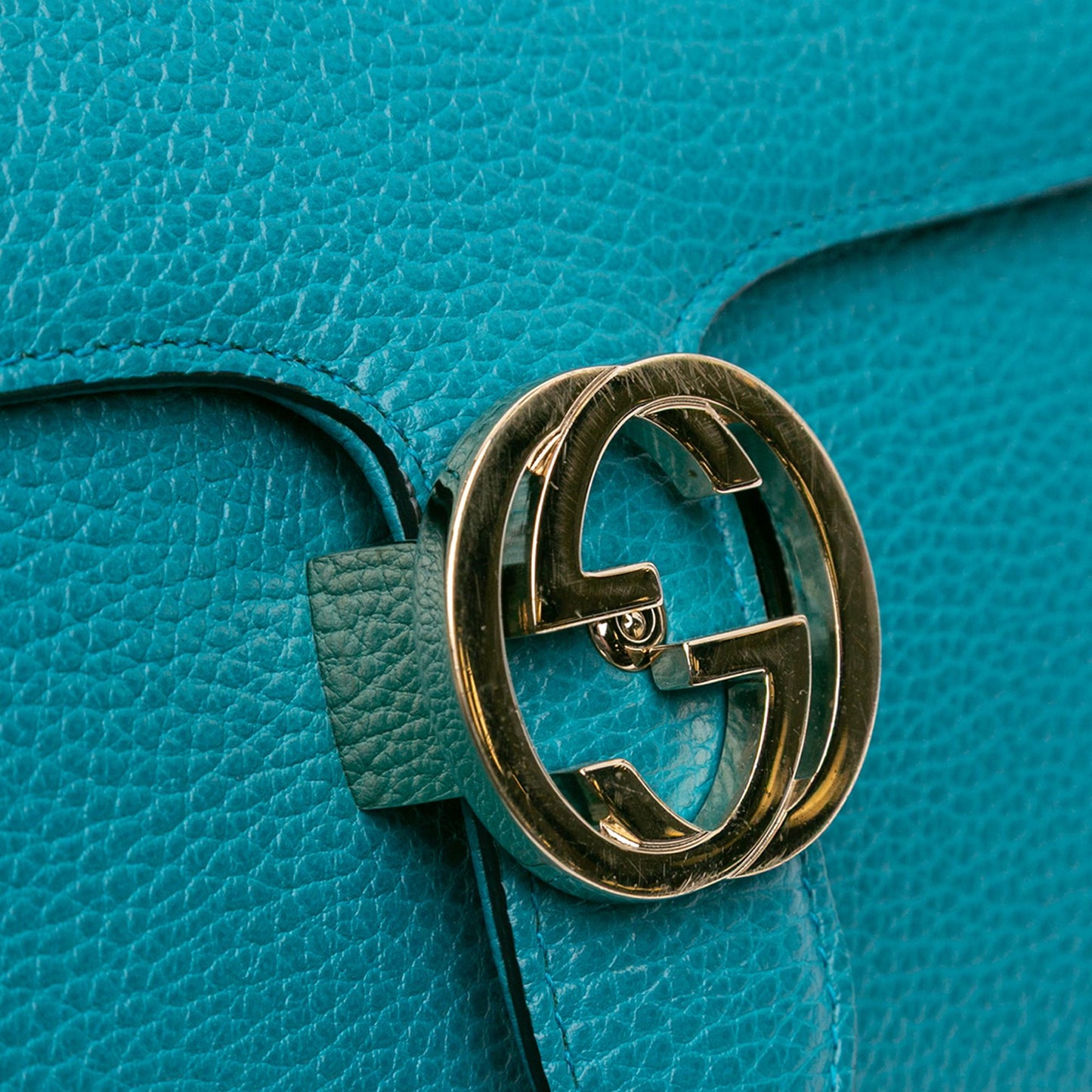 Gucci Medium Dollar Calfskin Interlocking G Crossbody