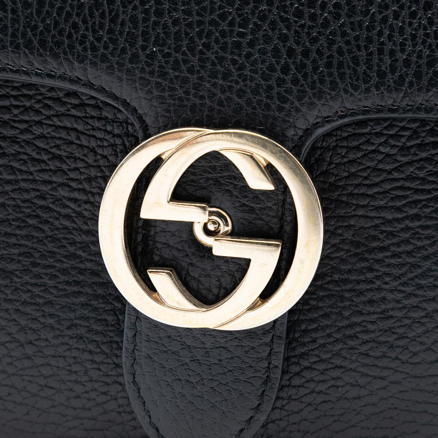 Gucci Medium Dollar Calfskin Interlocking G Crossbody