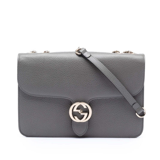 Gucci Medium Dollar Calfskin Interlocking G Crossbody