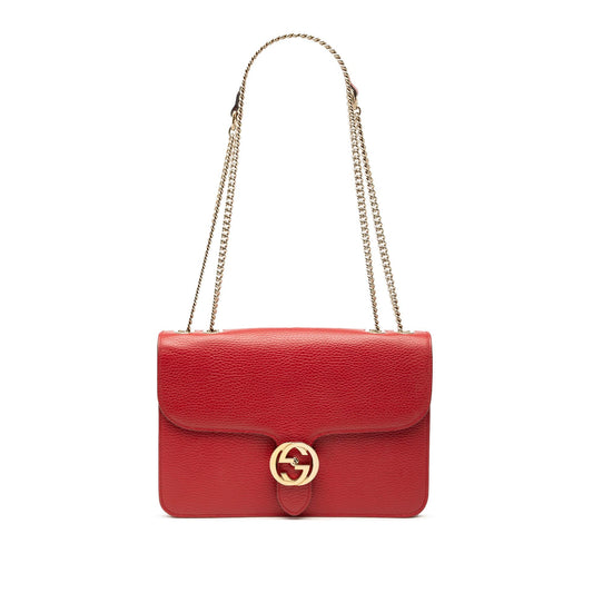 Gucci Medium Dollar Calfskin Interlocking G Crossbody