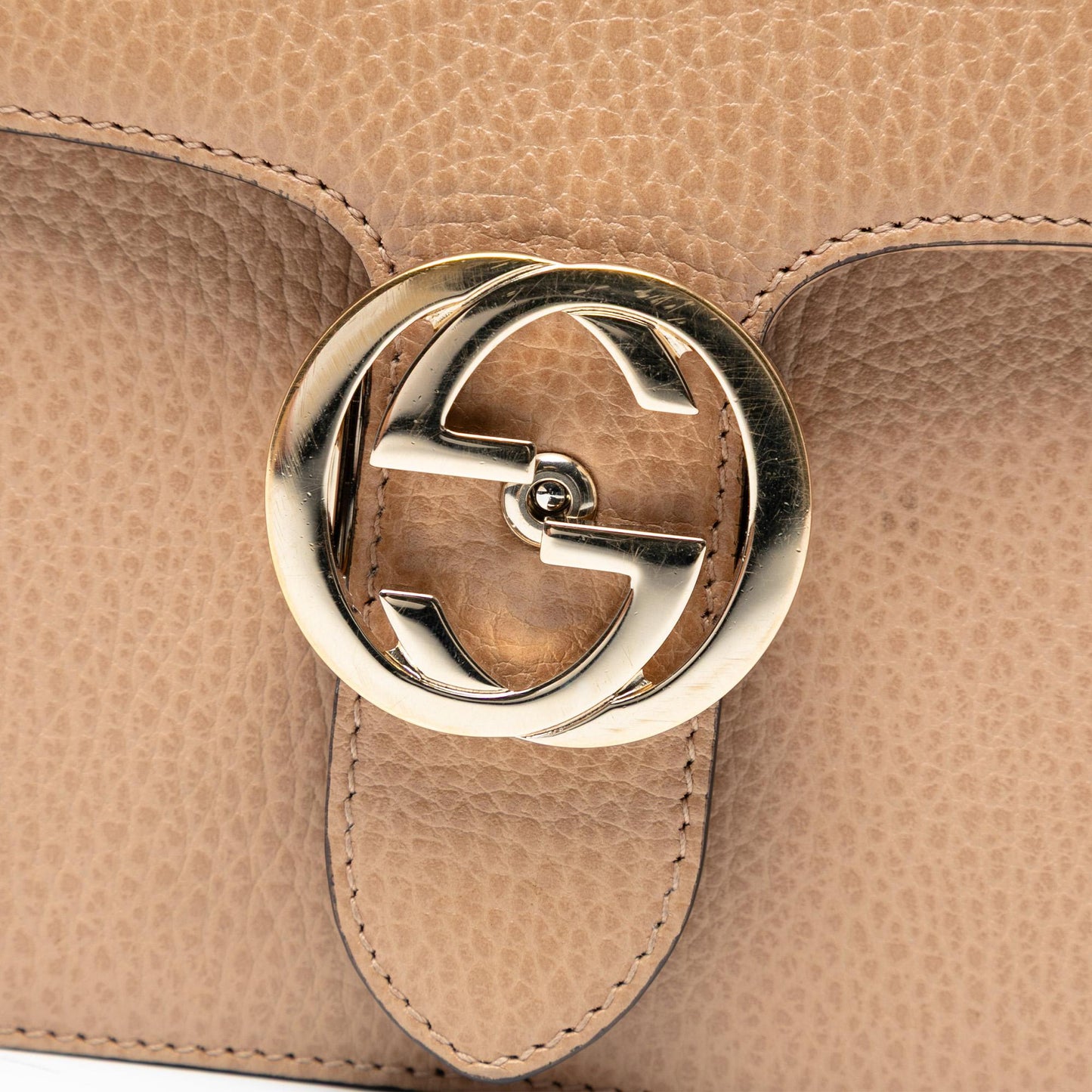 Gucci Medium Dollar Calfskin Interlocking G Crossbody