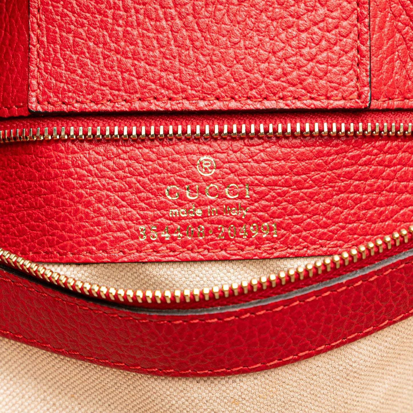 Gucci Medium Dollar Calfskin Swing Tote