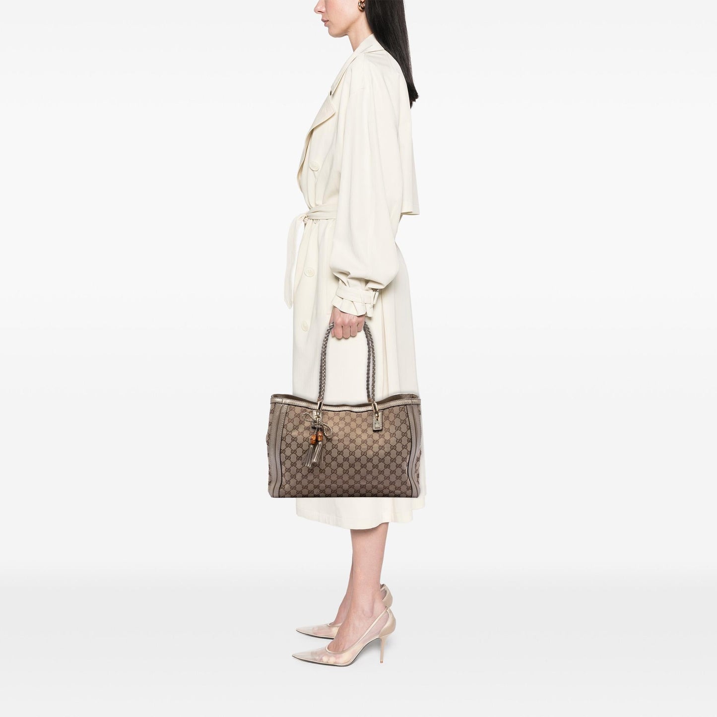 Gucci Medium GG Canvas Bella Tote