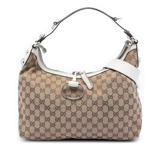 Gucci Medium GG Canvas Icon Bit Satchel