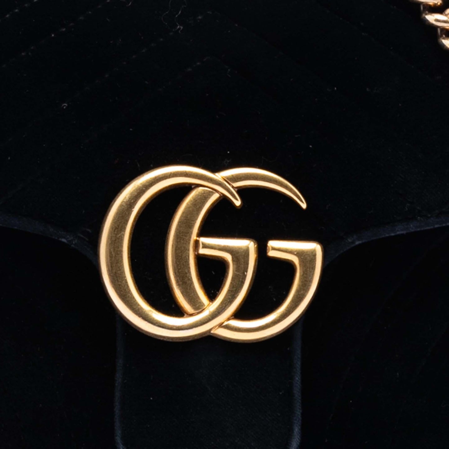 Gucci Medium GG Marmont Matelasse Velvet Shoulder Bag
